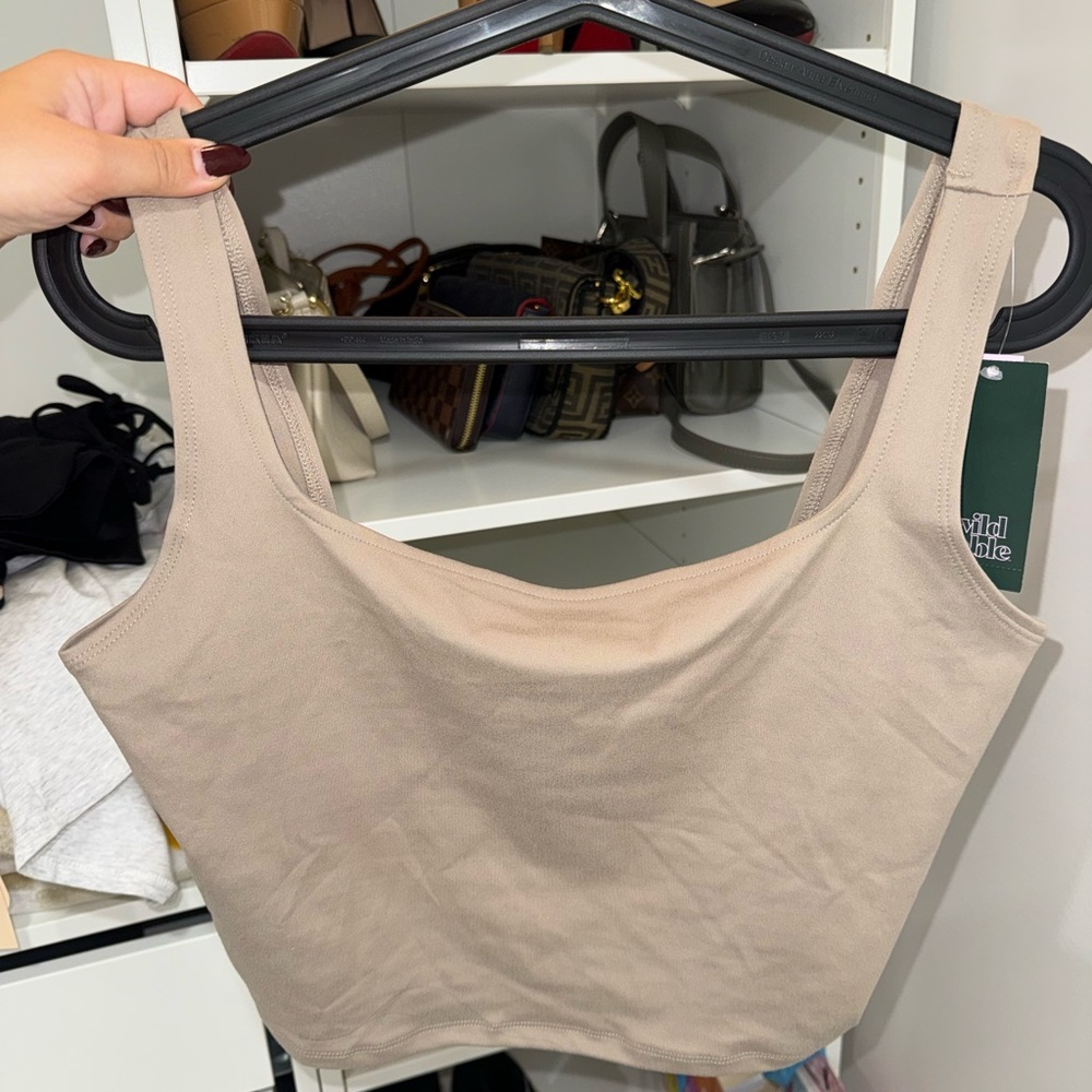 Butter Women's Beige Crop Top